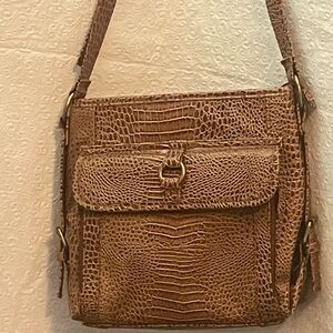Coldwater Creek crossbody Embossed Purse